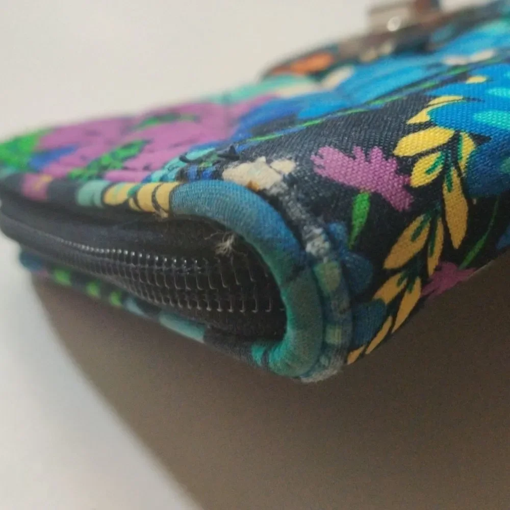 Vera Bradley MidNight Blue and Black Hues Floral Clutch Wallet - Picture 16 of 16